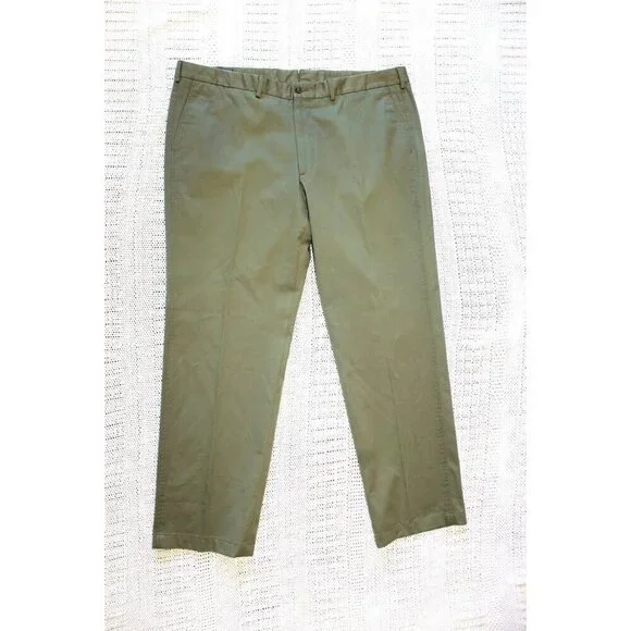 Brooklyn Britches Men's Dress Pants Bullock & Jones Size 42 Cotton blend Green